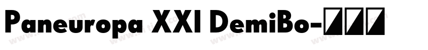Paneuropa XXI DemiBo字体转换